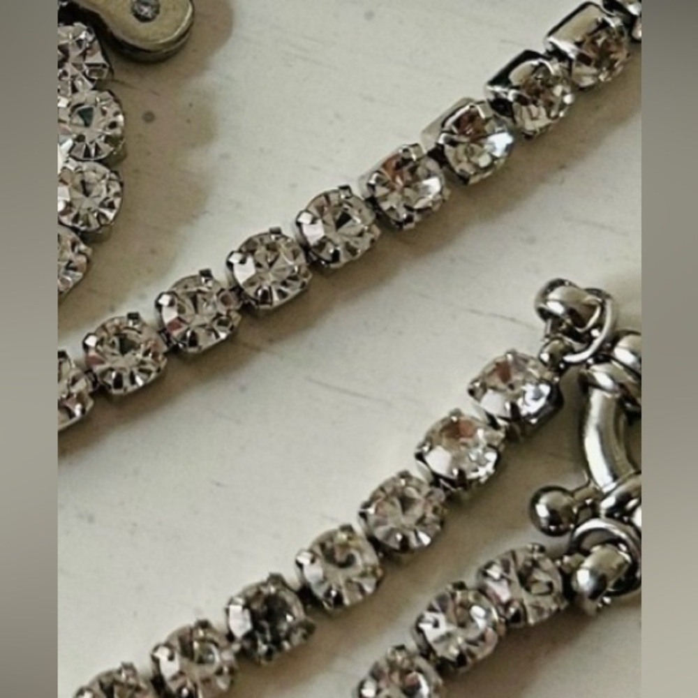 Rain SilverJewelry Crystal Stone Necklace & Earring Set NWT Gift Ready Party